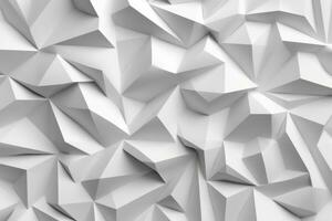 Intricate Geometric Texture in Solid White Color photo