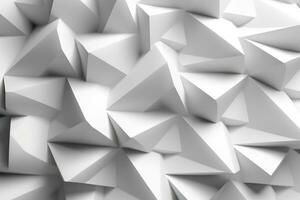 Intricate Geometric Texture in Solid White Color photo