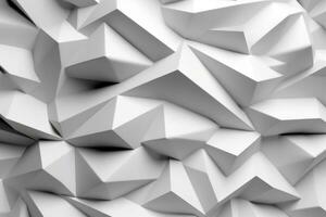 Intricate Geometric Texture in Solid White Color photo