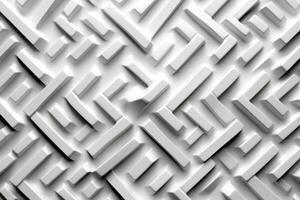 Intricate Geometric Texture in Solid White Color photo