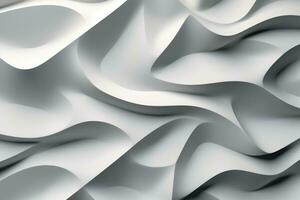 Intricate Geometric Texture in Solid White Color photo