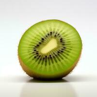 Simplistic Kiwi on White Background AI Generated photo