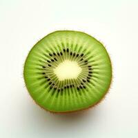 Simplistic Kiwi on White Background AI Generated photo