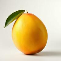 Simplistic Mango on White Background AI Generated photo