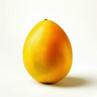 Simplistic Mango on White Background AI Generated photo