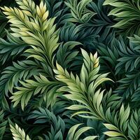 Intricate Botanical Pattern Inspired by Ferns and Foliage AI Generated photo