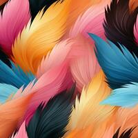 Bright and Colourful Fendi Textile Seamless Pattern AI Generated photo