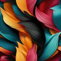Bright and Colourful Fendi Textile Seamless Pattern AI Generated photo