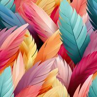 Bright and Colourful Fendi Textile Seamless Pattern AI Generated photo