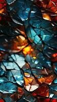 Seamless Broken Glass Pattern for Creative Designs AI Generated photo