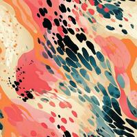 Bold Contemporary Leopard Spots with Marbled Texture AI Generated photo