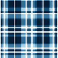 Navy Blue Plaid Seamless Pattern AI Generated photo