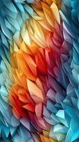 Vibrant Rainbow Striped Seamless Pattern with Silver Flakes AI Generated photo