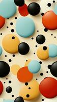Striped Pattern in Dotted Comic Book Style AI Generated photo