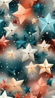 Aesthetic Star Pattern Clip Art AI Generated photo