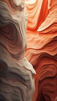 Abstract Landscape with Warm Earth Tones AI Generated photo