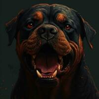 escalofriante demoníaco Rottweiler avatar foto