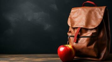 Colorful Goody Bag for the First Day of School AI Generated photo