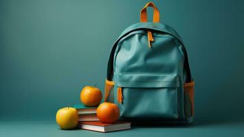 Colorful Goody Bag for the First Day of School AI Generated photo