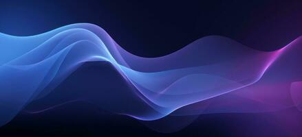 Abstract Blue and Purple Electrical Background AI Generated photo