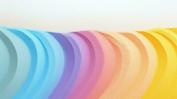 Vibrant Stripes of RainbowColored Sand AI Generated photo