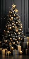 Luxury Christmas Decorations Mockup AI Generated photo