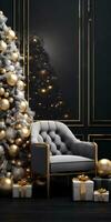 Luxury Christmas Decorations Mockup AI Generated photo