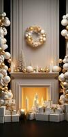 Luxury Christmas Decorations Mockup AI Generated photo
