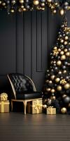 Luxury Christmas Decorations Mockup AI Generated photo