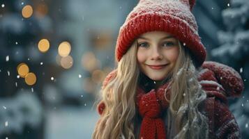 mágico Navidad monigote de nieve en cinematográfico fotografía ai generado foto