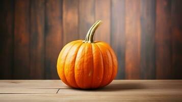 Cinematic Pumpkin Photography with Copy Space AI Generated photo