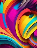 digital art, illustration abstract colorful background photo