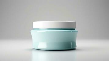 Round Skin Care Cream Container AI Generated photo