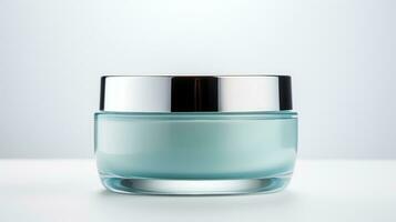Luxurious Round Skin Care Cream Container with High Glossy Finish AI Generated photo