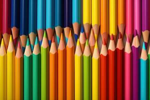 vistoso lápiz de color sin costura antecedentes para dibujo ai generado foto