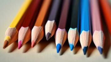 Vibrant Colored Pencils AI Generated photo