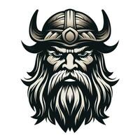 Ancient Viking Symbol on White Background AI Generated photo