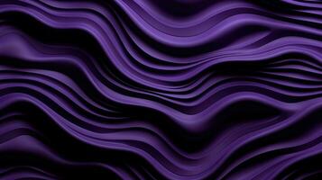 Dark Purple Wave Line Arts Background AI Generated photo