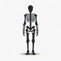 minimalista animación de un esqueleto ai generado foto