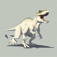 Minimalistic T-Rex with Feathers AI Generated photo