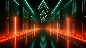 Abstract Minimalist Geometric Background AI Generated photo