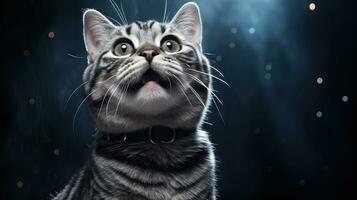 Amazing American Shorthair Cat AI Generated photo