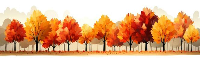 Autumn Leaves Background with Smooth 3D Cut AI Generated photo