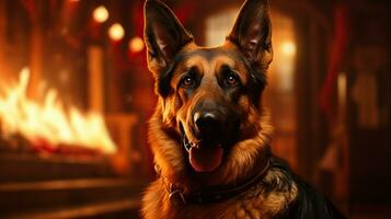 German Shepherd Dog  An Amazing Pet AI Generated photo