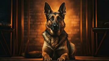 German Shepherd Dog  Amazingly Detailed AI Generated photo