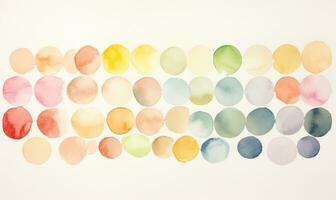 Abstract Watercolor Background with Simple Minimalistic Design AI Generated photo