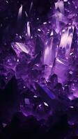 Vibrant Amethyst Background AI Generated photo