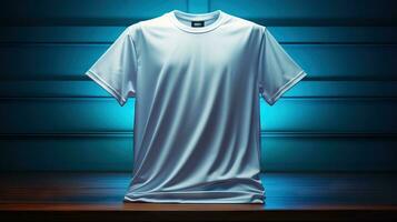 Create a Mockup of a White TShirt AI Generated photo