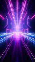 Vibrant Neon Background with High Detail AI Generated photo