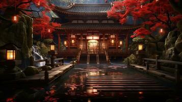 The Beauty of Japanese Art AI Generated photo